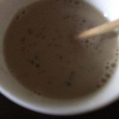 写真が暗くてすみません。コーヒーときな粉の組み合わせが意外でしたが美味しかったです☆